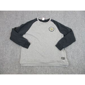 Nike FC‎ Sweater Mens Adult Large Gray Sweatshirt Athletic Football Club Logo